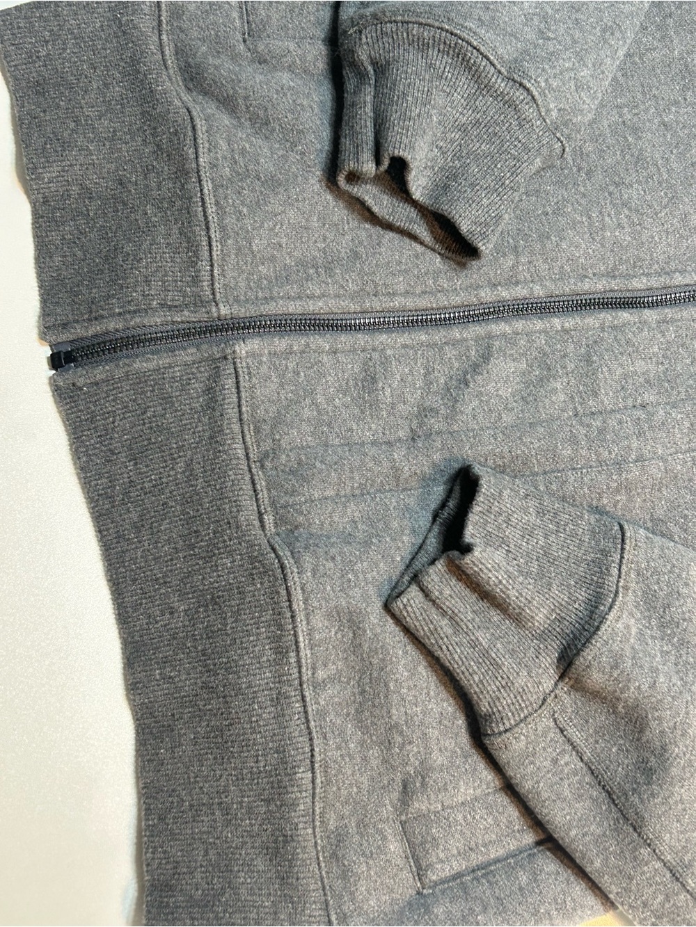 Lululemon Heathered Charcoal Gray Field Shell Utility Full Zip Hoodie Jacket - Picture 2 of 7